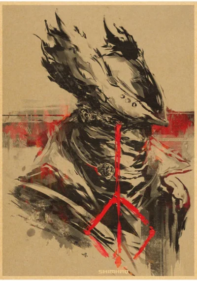 Bloodborne Gehrman Eternal Nightmare Poster