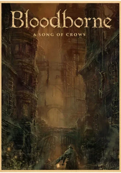 Bloodborne Lady Maria Crimson Sorrow Poster
