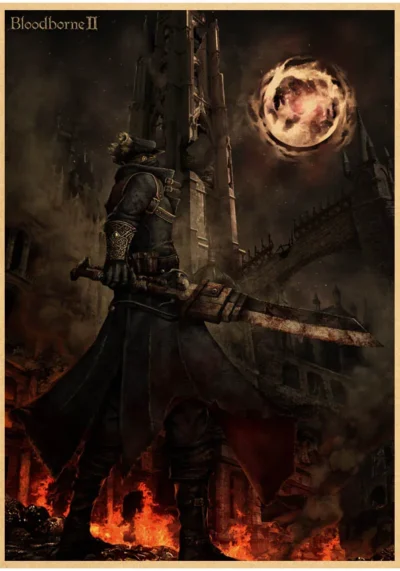 Hunter Bloodborne Eternal Hunt Poster