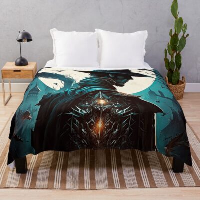 The Hunter Moon Throw Blanket