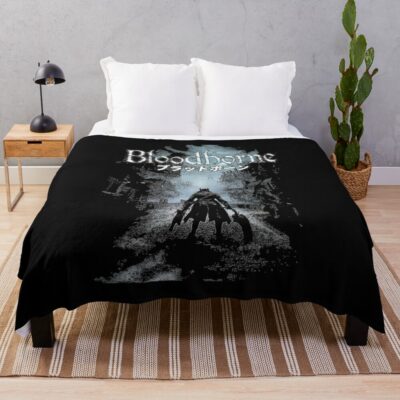 Retro Vintage Bloodborne 1 Girls Boys Throw Blanket