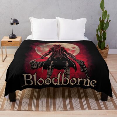 Bloodborne The Old Hunter Throw Blanket