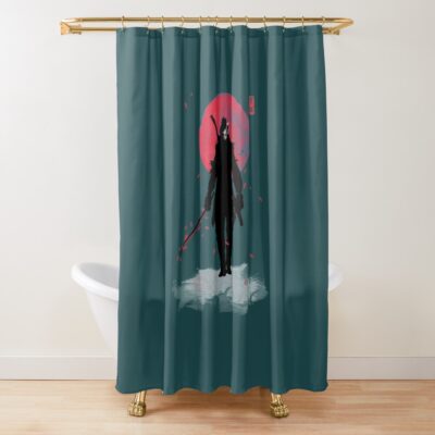 One Armed Wolf Shower Curtain