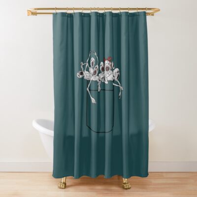 Pocket Messengers From Bloodborne Shower Curtain