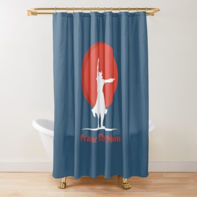 Bloodborne Praise The Moon Shower Curtain