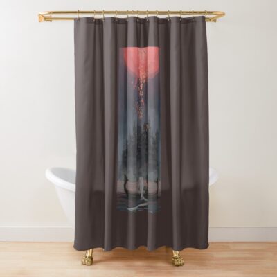 Bloodborne Moon Shower Curtain