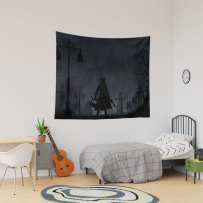 Warriors Landscapes Bloodborne Tapestry